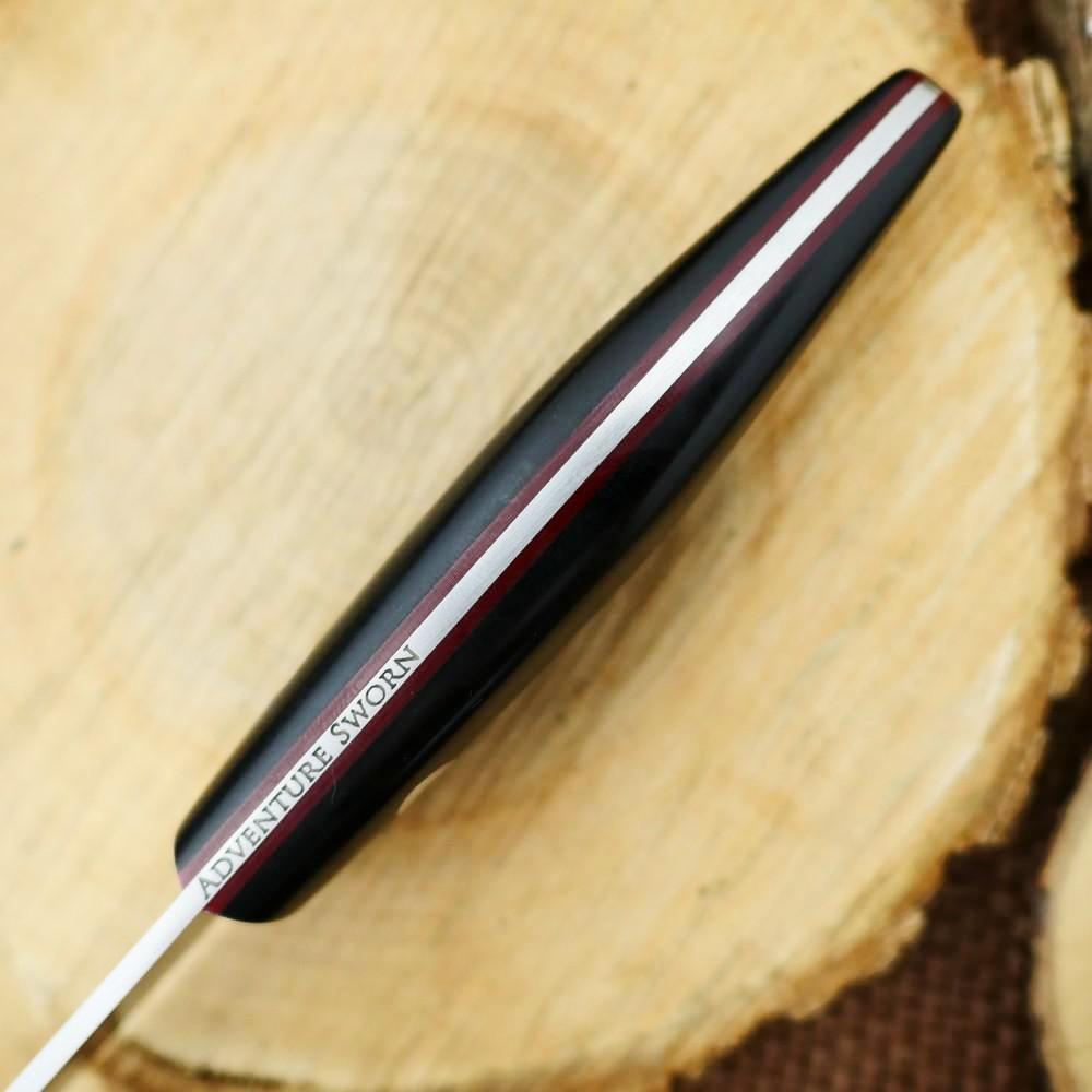 Hiker: Black Richlite & Red G10 - Adventure Sworn Bushcraft Co.