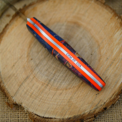 Hiker: Purple Box Elder, Blue Box Elder, & Hunter Orange G10 - Adventure Sworn Bushcraft Co.