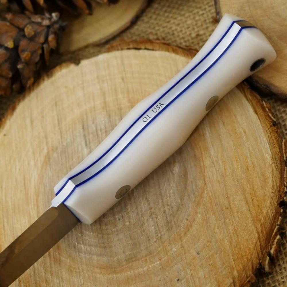 Classic: Bone Corian & Blue Liners - Adventure Sworn Bushcraft Co.