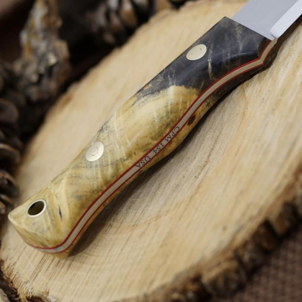 In Stock Voyageur: Buckeye Burl & Red - Adventure Sworn Bushcraft Co.