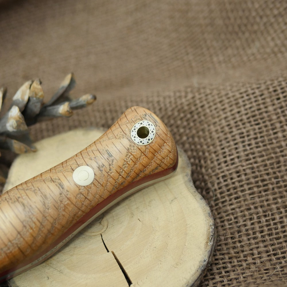 CPM 3V Explorer: Red Oak & Matching Firesteel - Adventure Sworn Bushcraft Co.