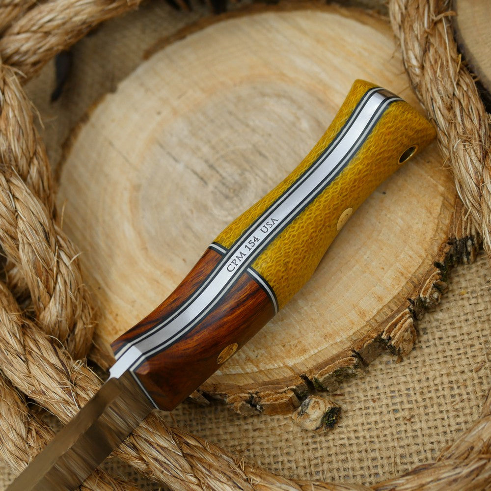 2ND: Tradesman: Ironwood & Yellow Burlap - Adventure Sworn Bushcraft Co.
