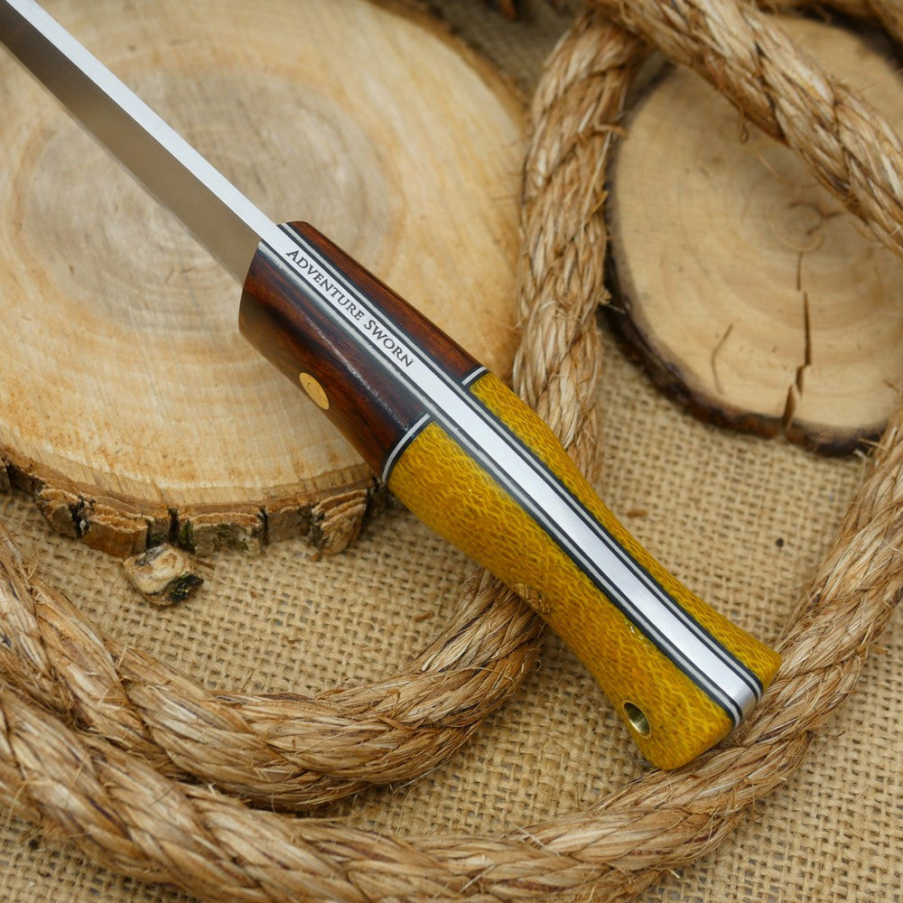 2ND: Tradesman: Ironwood & Yellow Burlap - Adventure Sworn Bushcraft Co.