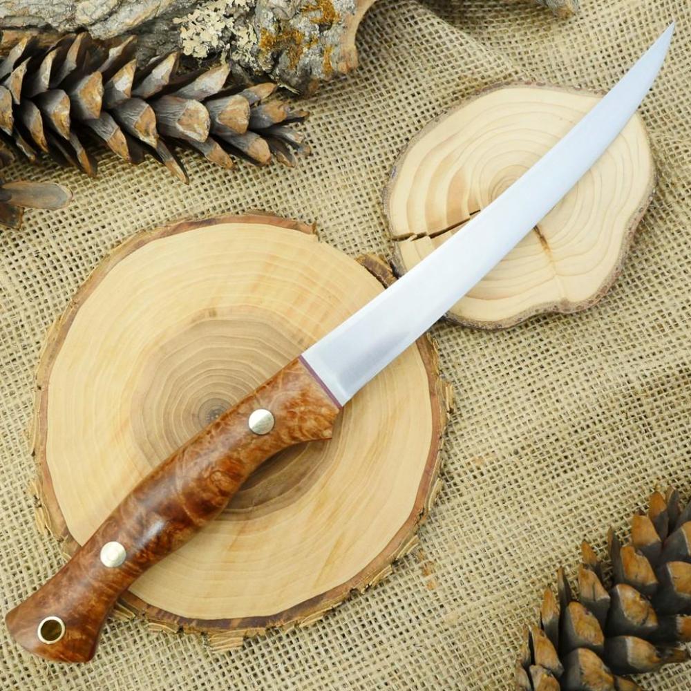 Fisherman: Maple Burl & Red Canvas - Adventure Sworn Bushcraft Co.