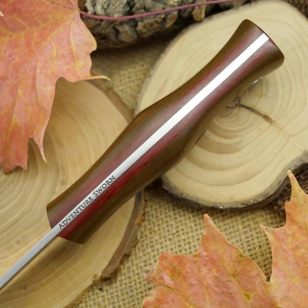 Tradesman: Earth Brown Richlite & Red Linen