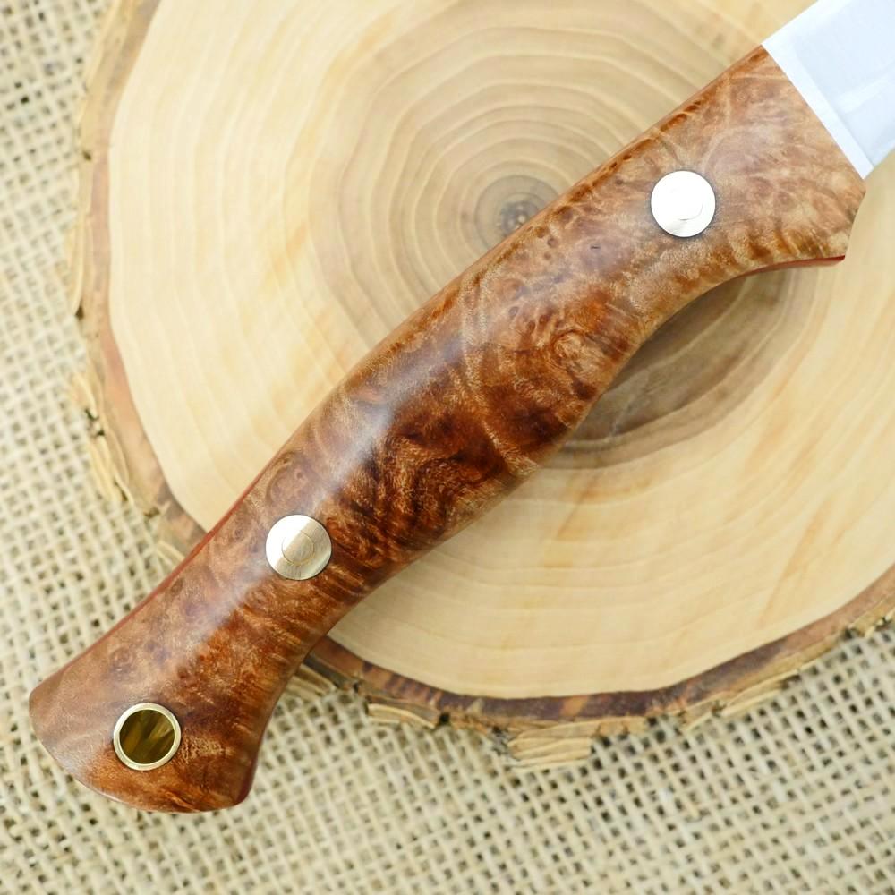 Fisherman: Maple Burl & Red Canvas - Adventure Sworn Bushcraft Co.