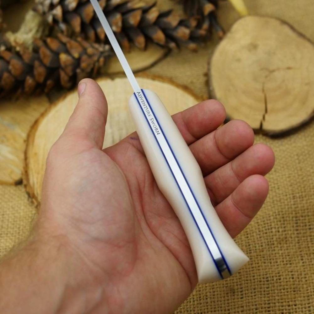 Classic: Bone Corian & Blue Liners - Adventure Sworn Bushcraft Co.