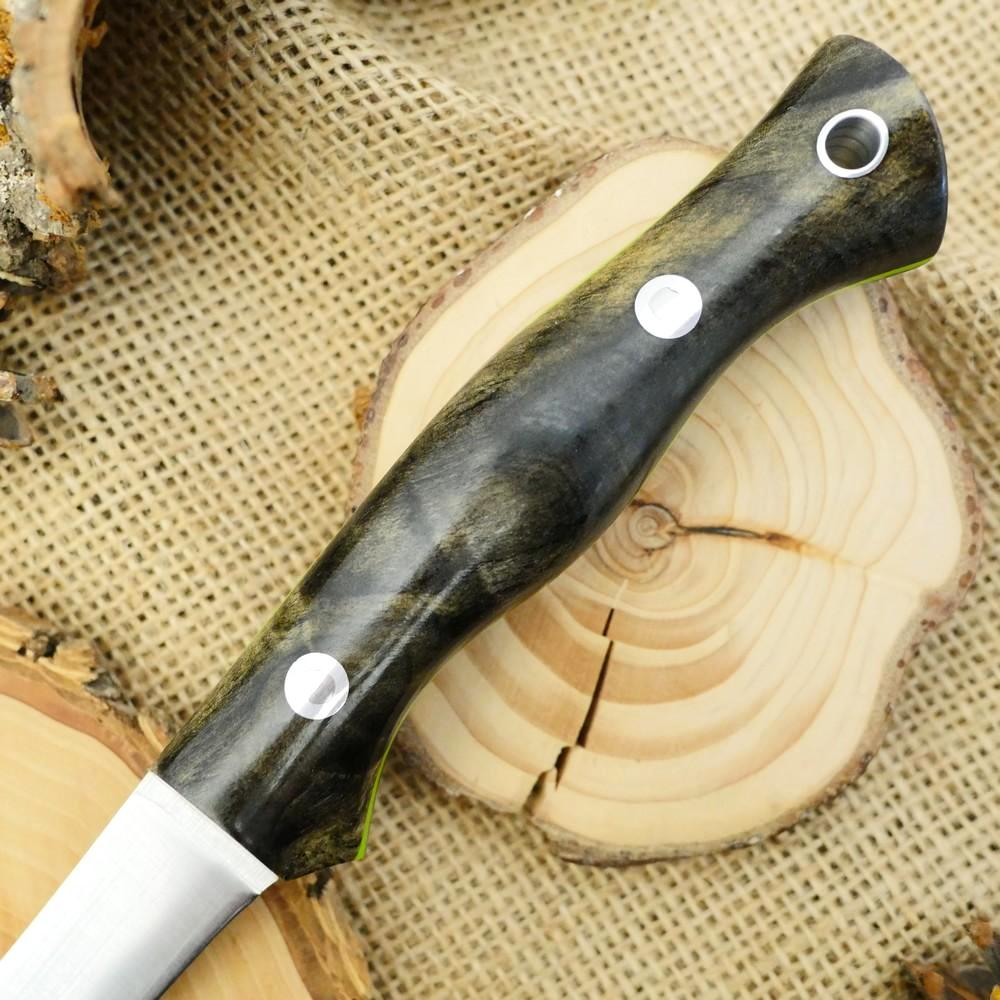 Fisherman: Buckeye Burl & Toxic Green - Adventure Sworn Bushcraft Co.