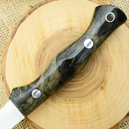 Fisherman: Buckeye Burl & Toxic Green - Adventure Sworn Bushcraft Co.