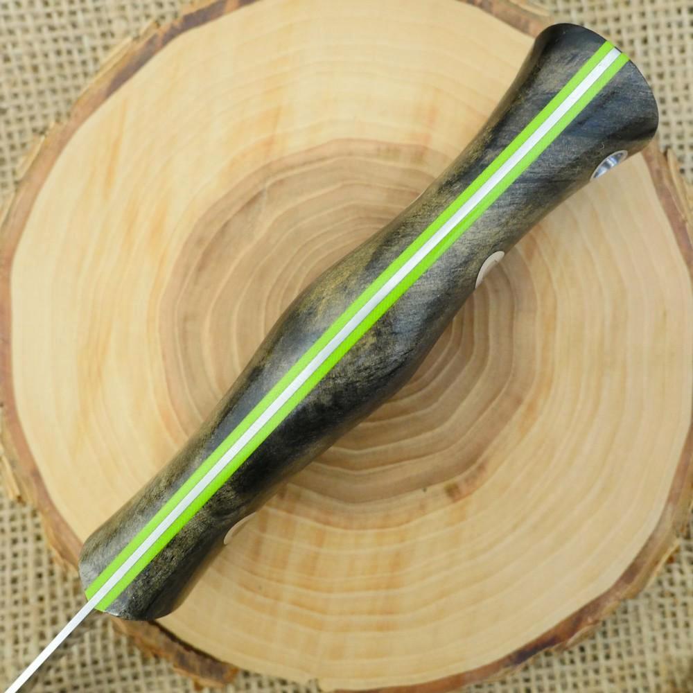 Fisherman: Buckeye Burl & Toxic Green - Adventure Sworn Bushcraft Co.