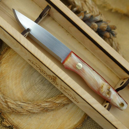 Hiker: Ram's Horn & Red Linen - Adventure Sworn Bushcraft Co.