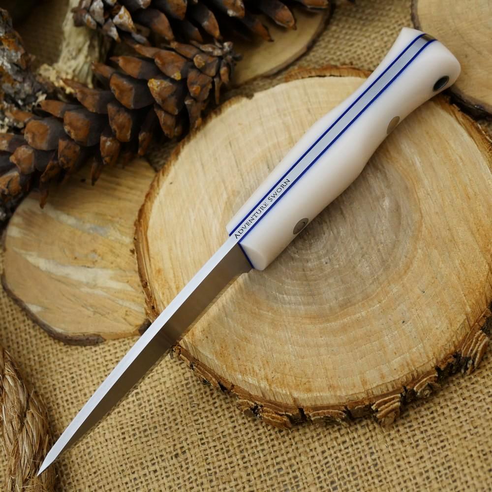 Classic: Bone Corian & Blue Liners - Adventure Sworn Bushcraft Co.