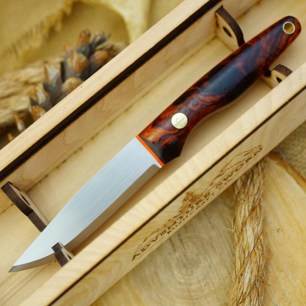 Hiker: Ironwood Burl & Orange Acrylic - Adventure Sworn Bushcraft Co.