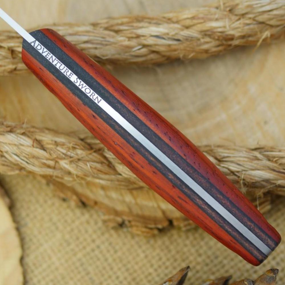 Hiker: Padauk & Leather - Adventure Sworn Bushcraft Co.