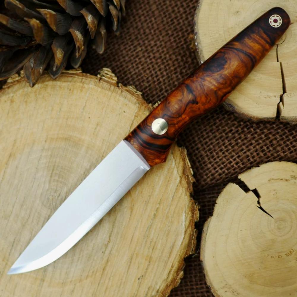 CPM 3V Hiker: Ironwood Burl & Red - Adventure Sworn Bushcraft Co.
