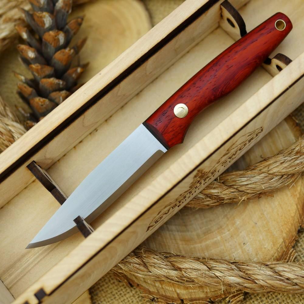 Hiker: Padauk & Leather - Adventure Sworn Bushcraft Co.
