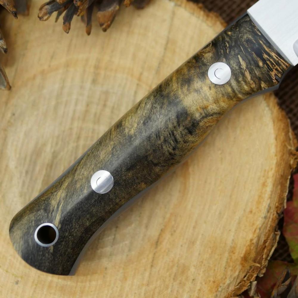 Classic: Ohio Buckeye Burl & Gray G10 - Adventure Sworn Bushcraft Co.