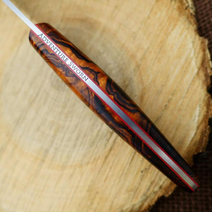 CPM 3V Hiker: Ironwood Burl & Red - Adventure Sworn Bushcraft Co.