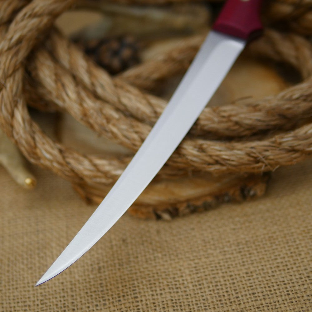 Fisherman: Ivory Paper & Ruby Red Burlap - Adventure Sworn Bushcraft Co.
