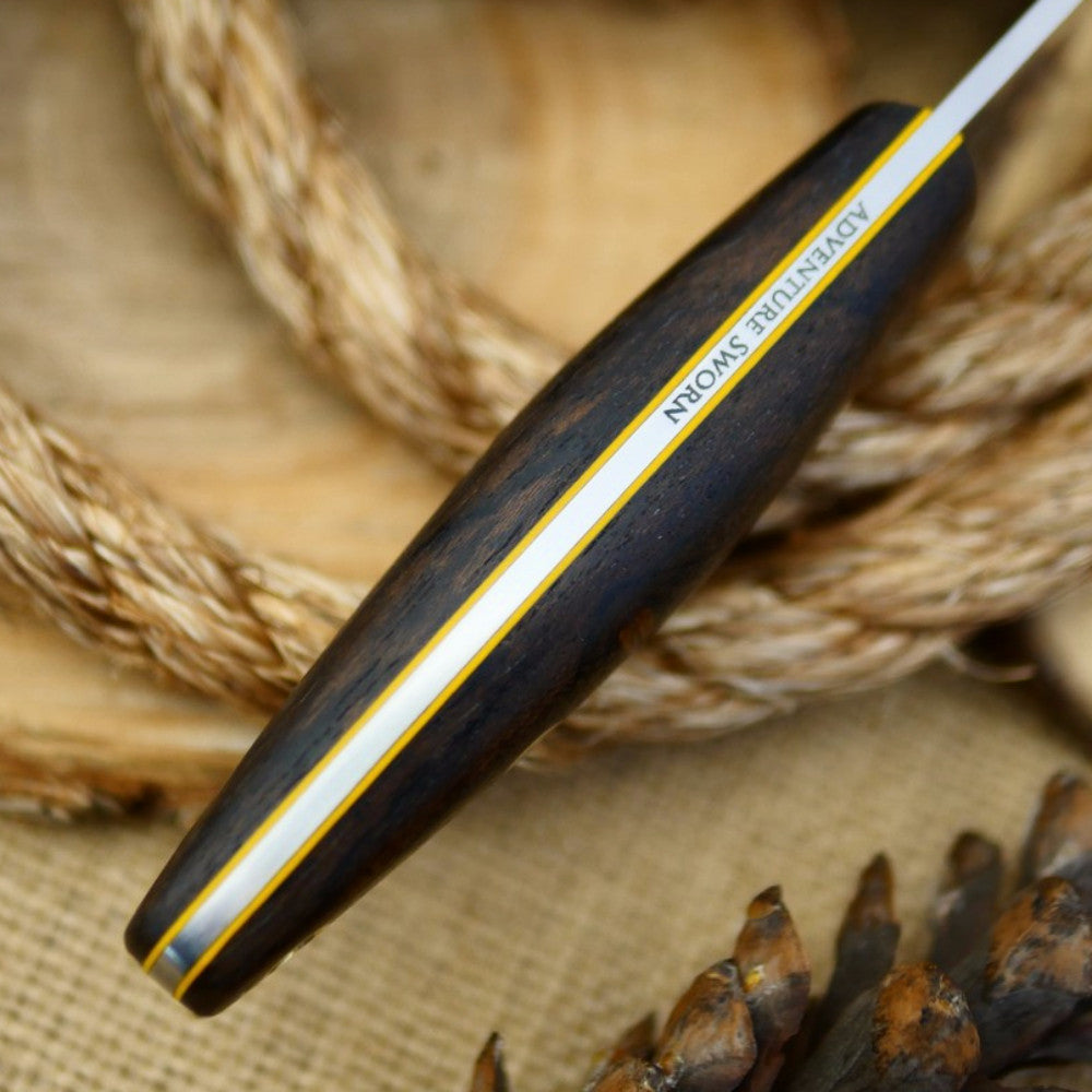 Woodsman: Ziricote and Yellow Liners - Adventure Sworn Bushcraft Co.