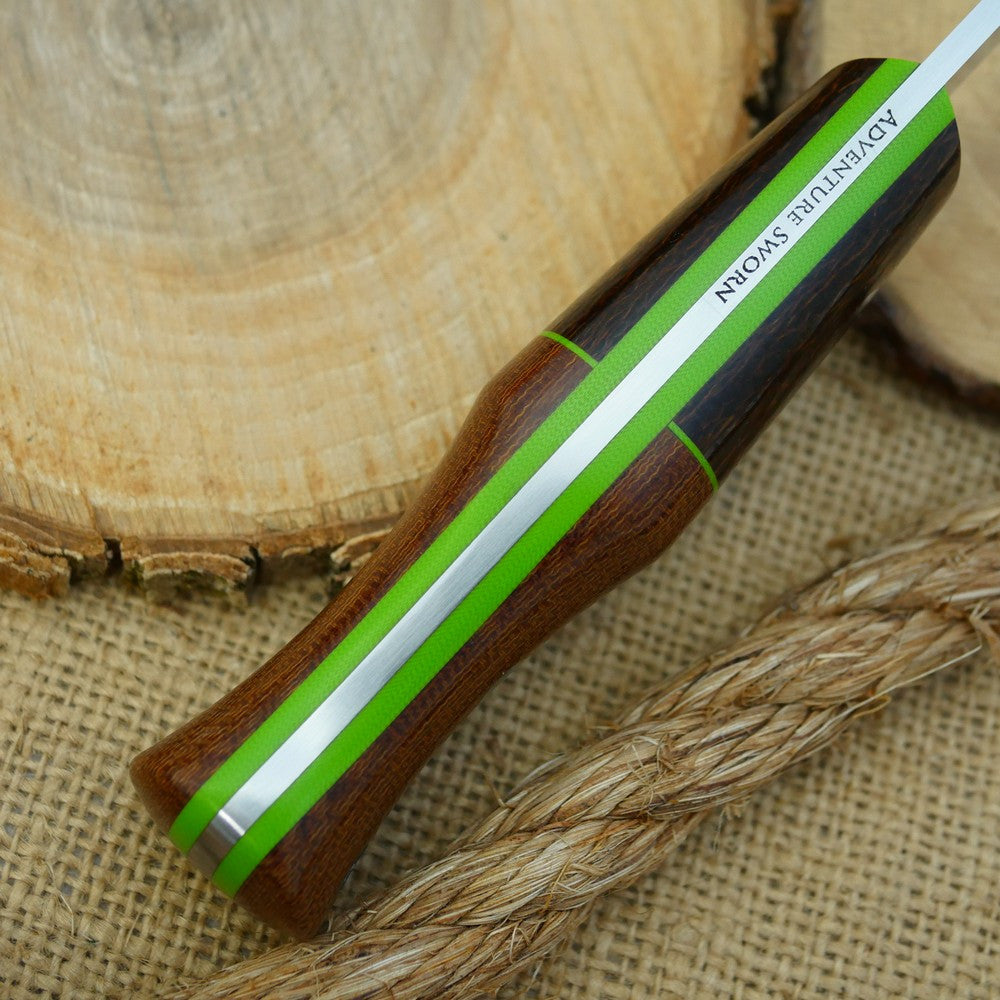 Mountaineer: Barbed Wire Bolster, Natural Canvas & Toxic Green
