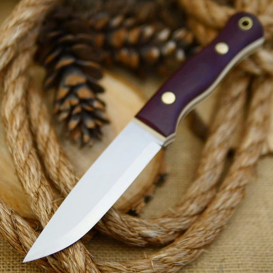 Explorer: Maroon Canvas Micarta and Ivory Paper - Adventure Sworn Bushcraft Co.