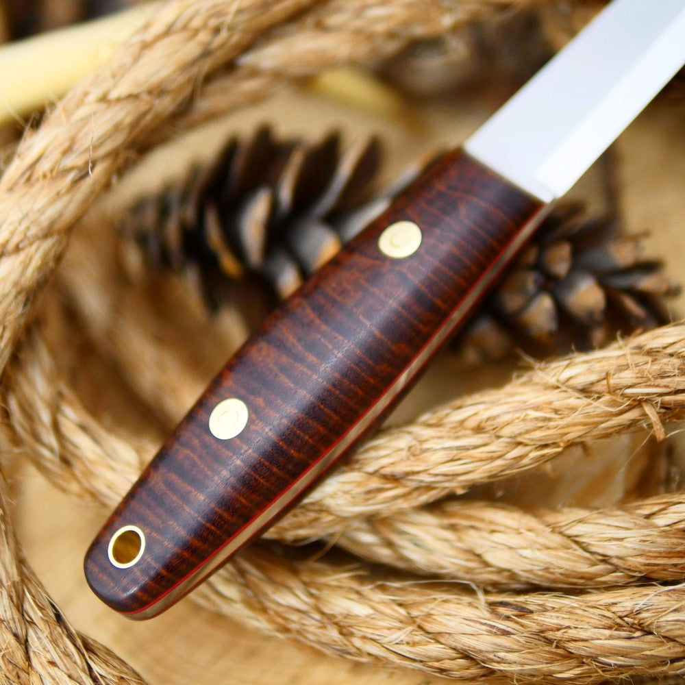 Woodsman: Stabilized Koa & Red Liners - Adventure Sworn Bushcraft Co.