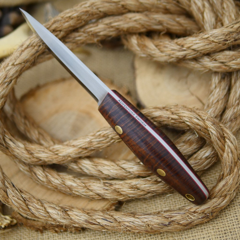 Woodsman: Stabilized Koa & Red Liners - Adventure Sworn Bushcraft Co.