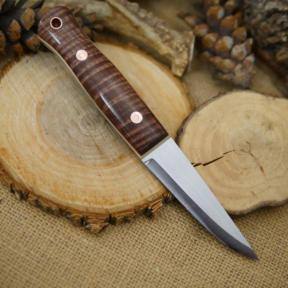 Woodcrafter: Brown Curly Maple & Ivory Paper - Adventure Sworn Bushcraft Co.