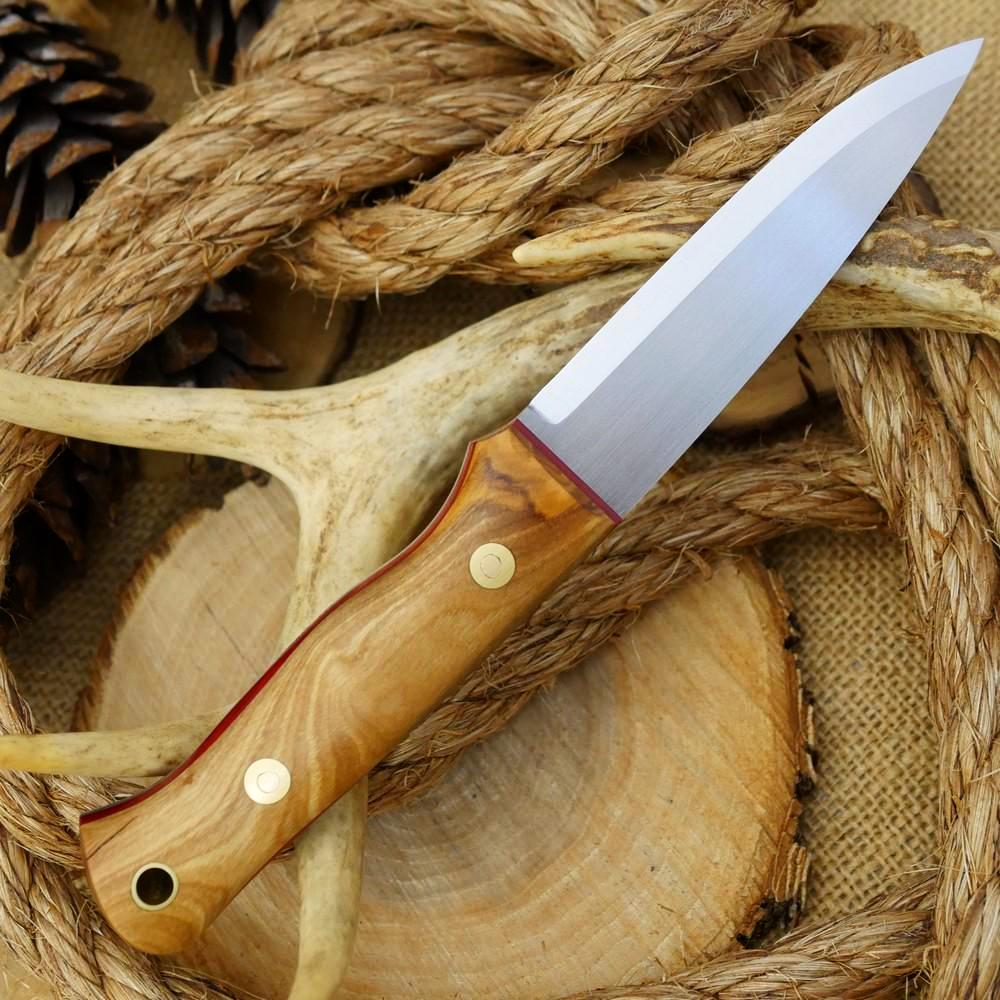 Classic: Olivewood & Red Linen - Adventure Sworn Bushcraft Co.