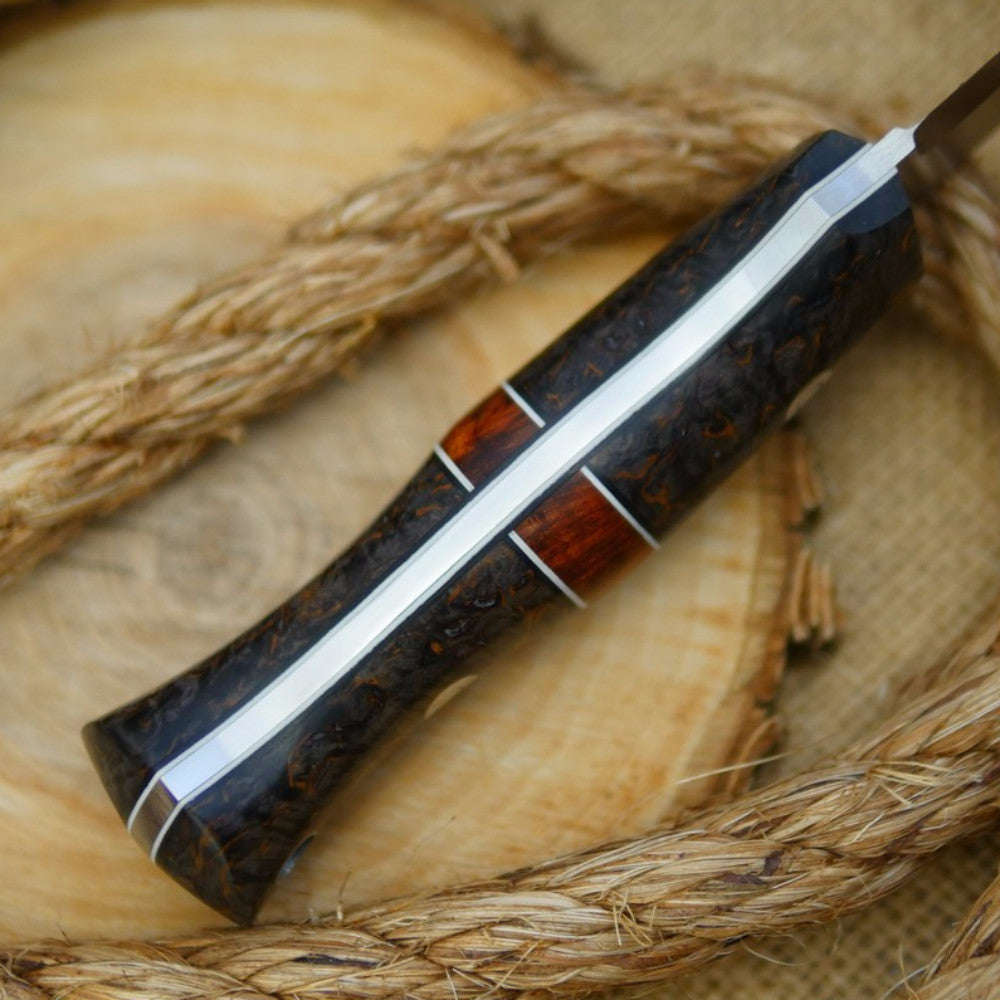 Classic: Black Karelian Birch & Ironwood Burl - Adventure Sworn Bushcraft Co.