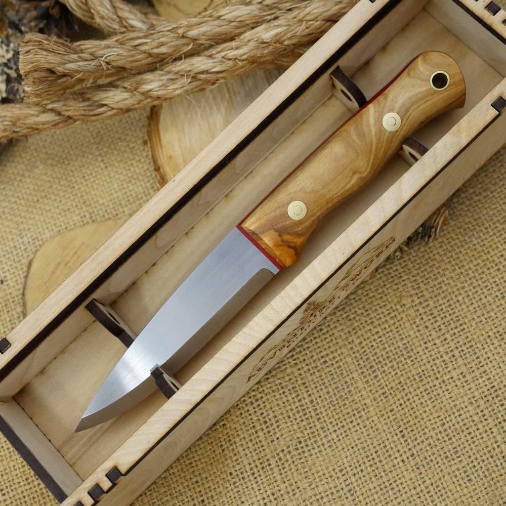 Classic: Olivewood & Red Linen - Adventure Sworn Bushcraft Co.
