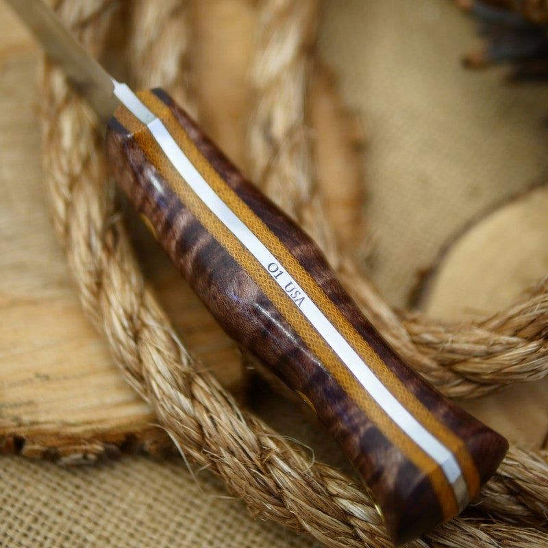Classic: Brown Curly Maple & Natural Canvas - Adventure Sworn Bushcraft Co.
