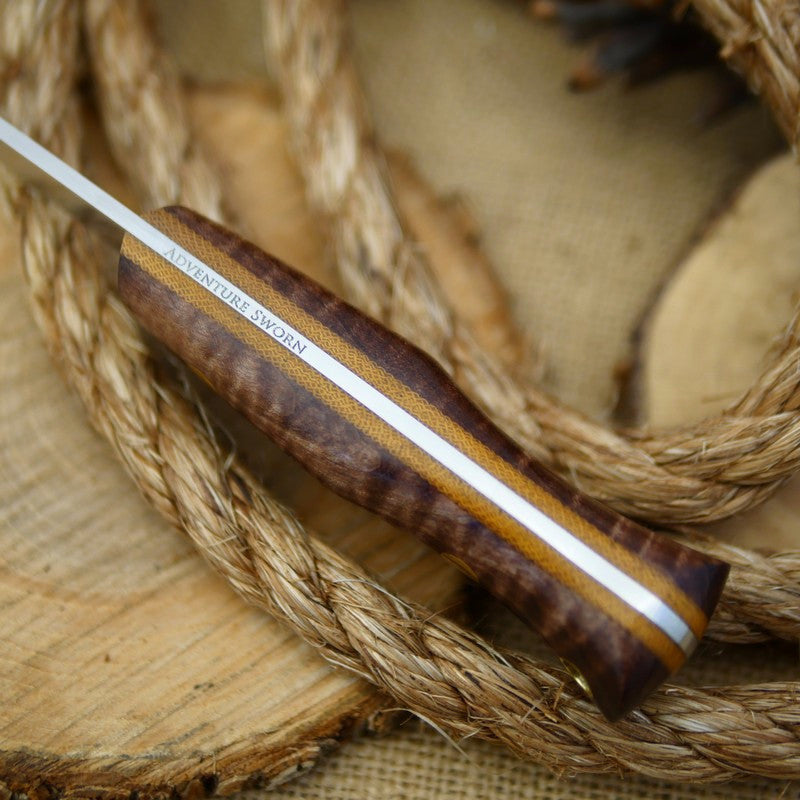 Classic: Brown Curly Maple & Natural Canvas - Adventure Sworn Bushcraft Co.