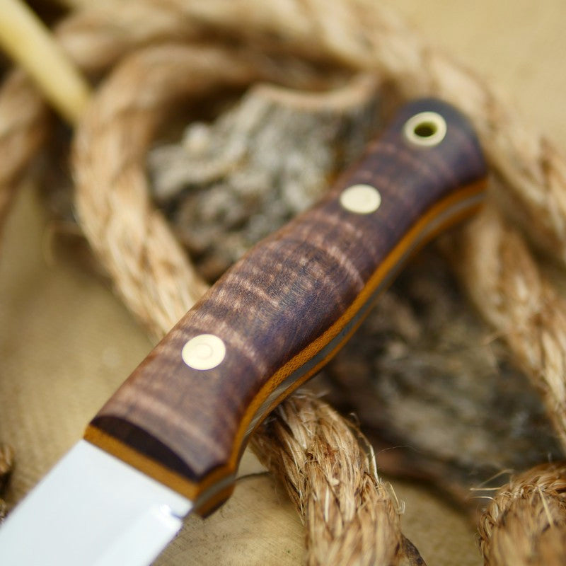 Classic: Brown Curly Maple & Natural Canvas - Adventure Sworn Bushcraft Co.