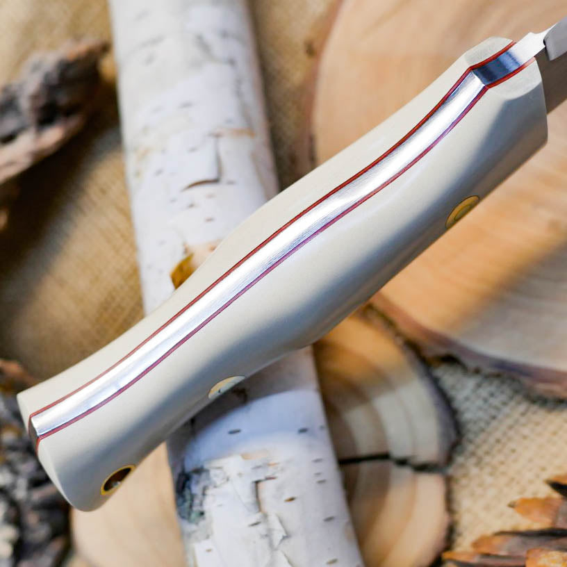 Classic: Ivory Paper & Cinnamon Red