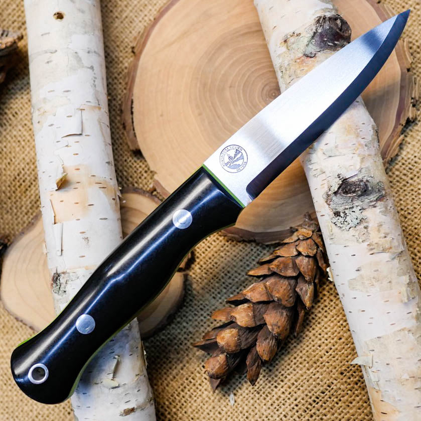 Mountaineer: Black Richlite & Toxic Green G10