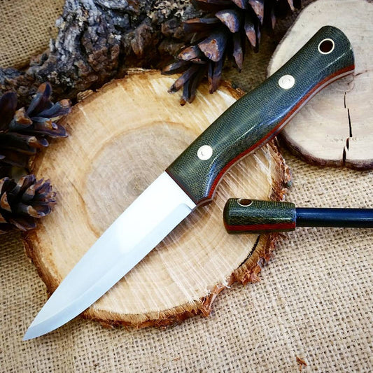 Classic 017: Green Canvas Micarta - Adventure Sworn Bushcraft Co.