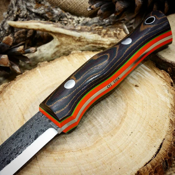 Classic 020: Python Canvas Micarta - Adventure Sworn Bushcraft Co.