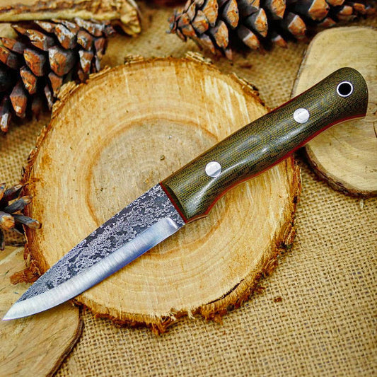 Classic 023: Green Canvas Micarta - Adventure Sworn Bushcraft Co.