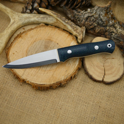Classic: Navy Blue Burlap & Ivory - Adventure Sworn Bushcraft Co.