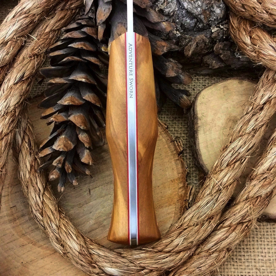 Woodcrafter: Olivewood & Red/White Liners - Adventure Sworn Bushcraft Co.